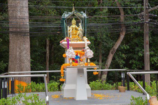 พิธีตั้งศาลพระพรหม และศาลคุณตาคุณยาย  โรงพยาบาลมะเร็งกรุงเทพระยอง 23 พฤศจิกายน 2565