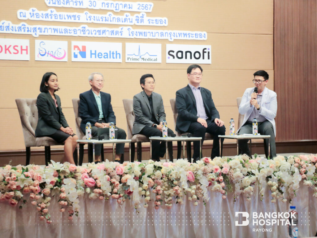 งานสัมมนาวิชาการอาชีวเวชศาสตร์ สร้างสรรค์สุขภาพดี สู่อุตสาหกรรม EEC ที่ยั่งยืน ในวันที่ 30 กรกฎาคม 2567 โดย เครือโรงพยาบาลกรุงเทพระยอง