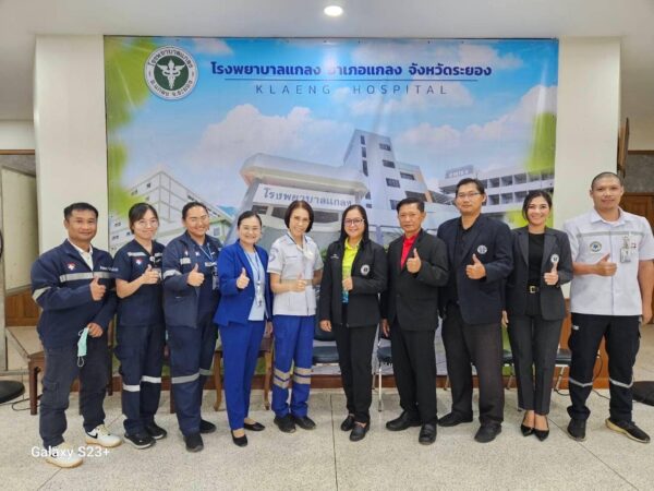 ต้อนรับคณะผู้ตรวจเยี่ยม แหล่งฝึกอบรมหลักสูตรพนักงานฉกเฉินการแพทย์ โรงพยาบาลกรุงเทพระยอง