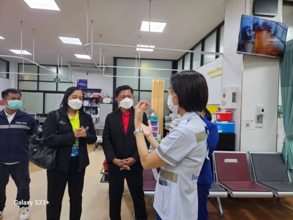 ต้อนรับคณะผู้ตรวจเยี่ยม แหล่งฝึกอบรมหลักสูตรพนักงานฉกเฉินการแพทย์ โรงพยาบาลกรุงเทพระยอง